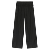 Hearujoy Menwear Simple Trousers Niche Double Belt Design Hanging Casual Loose Pants Summer Men's Fashion Trend 9C4392